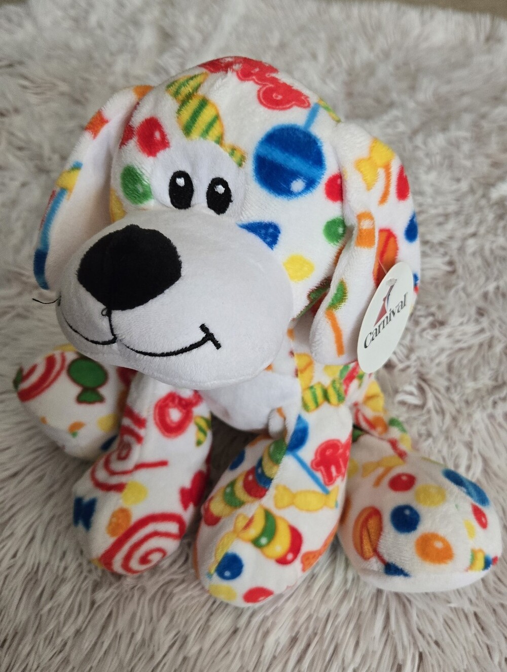 NWT Carnival Cruise Line Cherry on Top dog puppy plush teddy bear toy ship baby